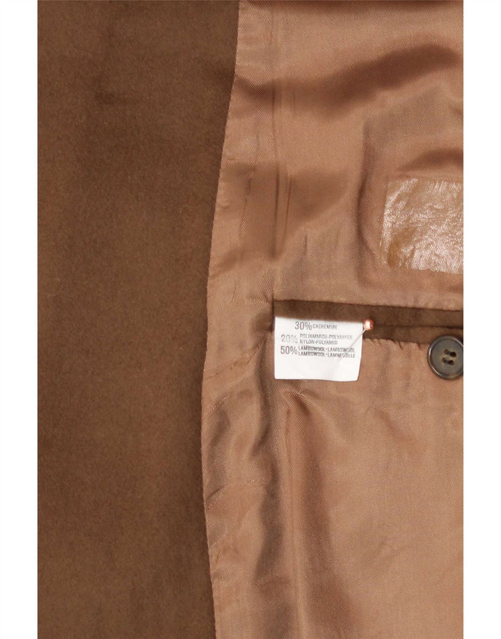 Elleci Veste blazer à 2 boutons pour homme UK 40 Large laine d'agneau marron