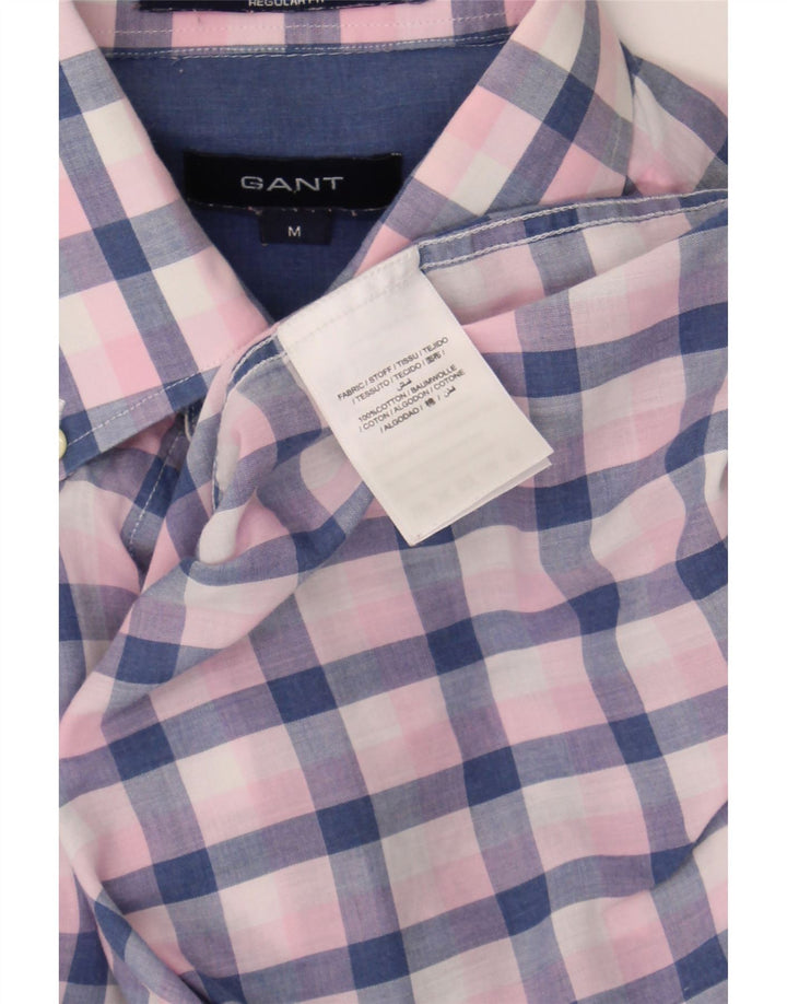 GANT Mens Shirt Medium Pink Check Cotton Vintage Gant and Second-Hand Gant from Messina Hembry 