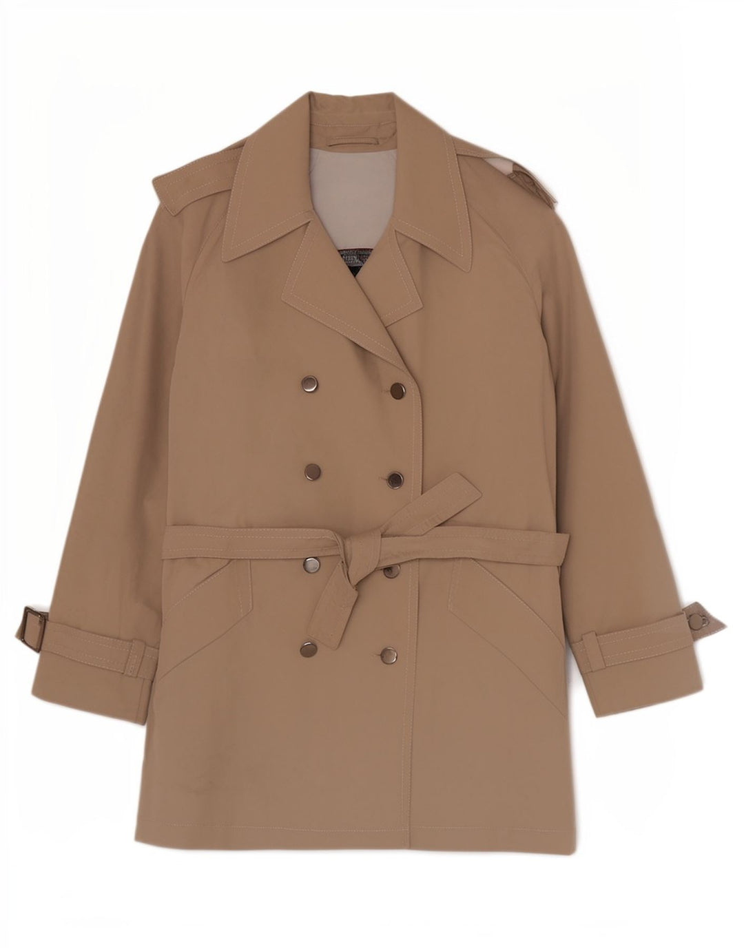 Trench Femme Vintage IT 44 Beige Moyen