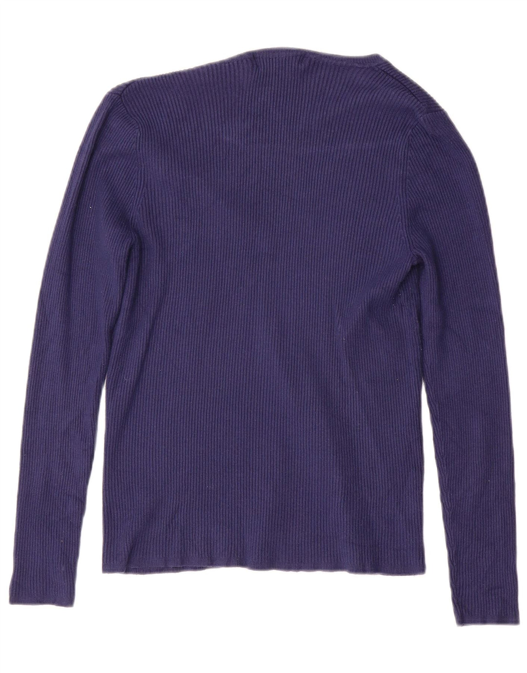 MARKS & SPENCER Pull col en V pour femme UK 10 Small Bleu marine
