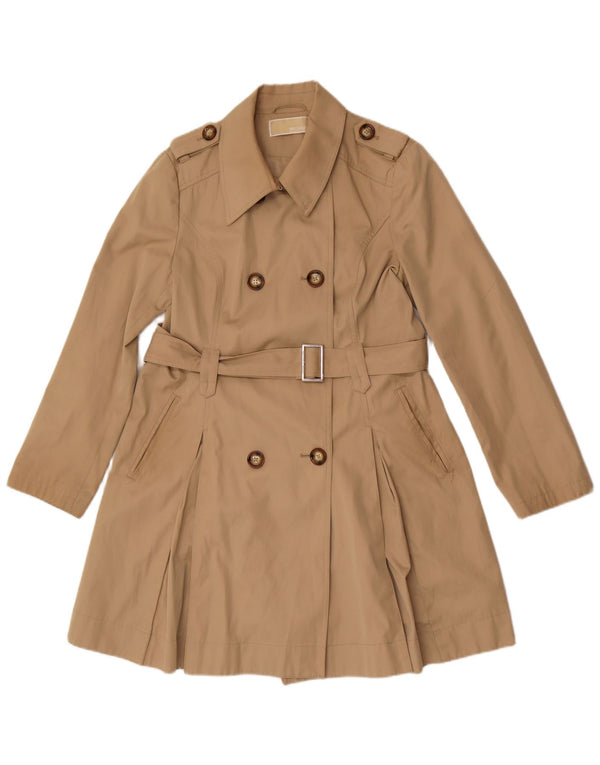Michael Kors Trench Coat Femme UK 10 Petit Coton Beige