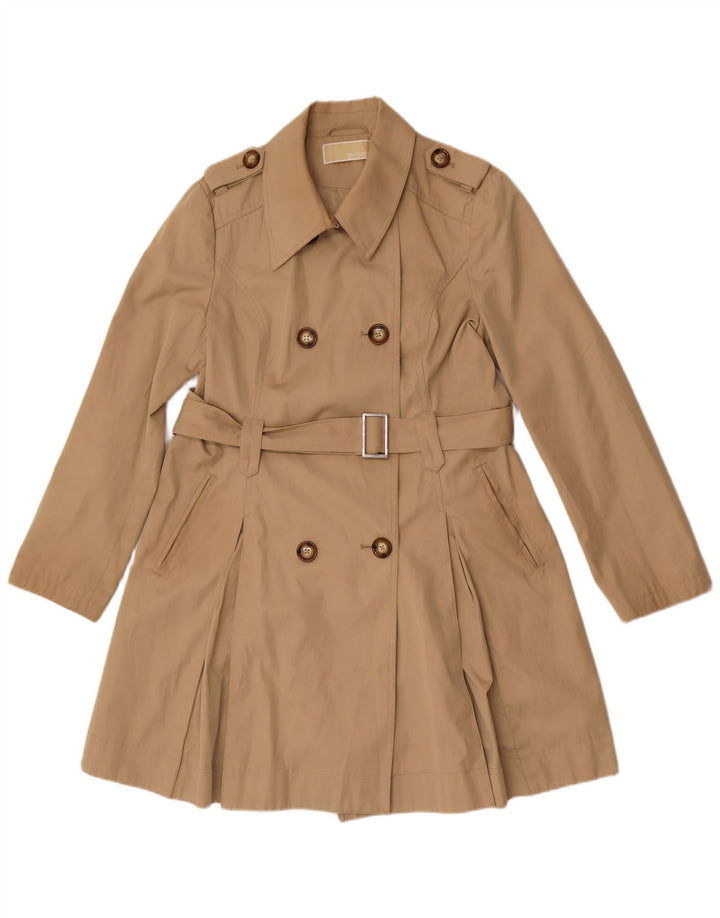 Michael Kors Trench Coat Femme UK 10 Petit Coton Beige