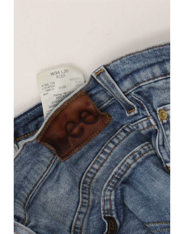 Lee Jean Droit Rider Homme W34 L26 Bleu Coton