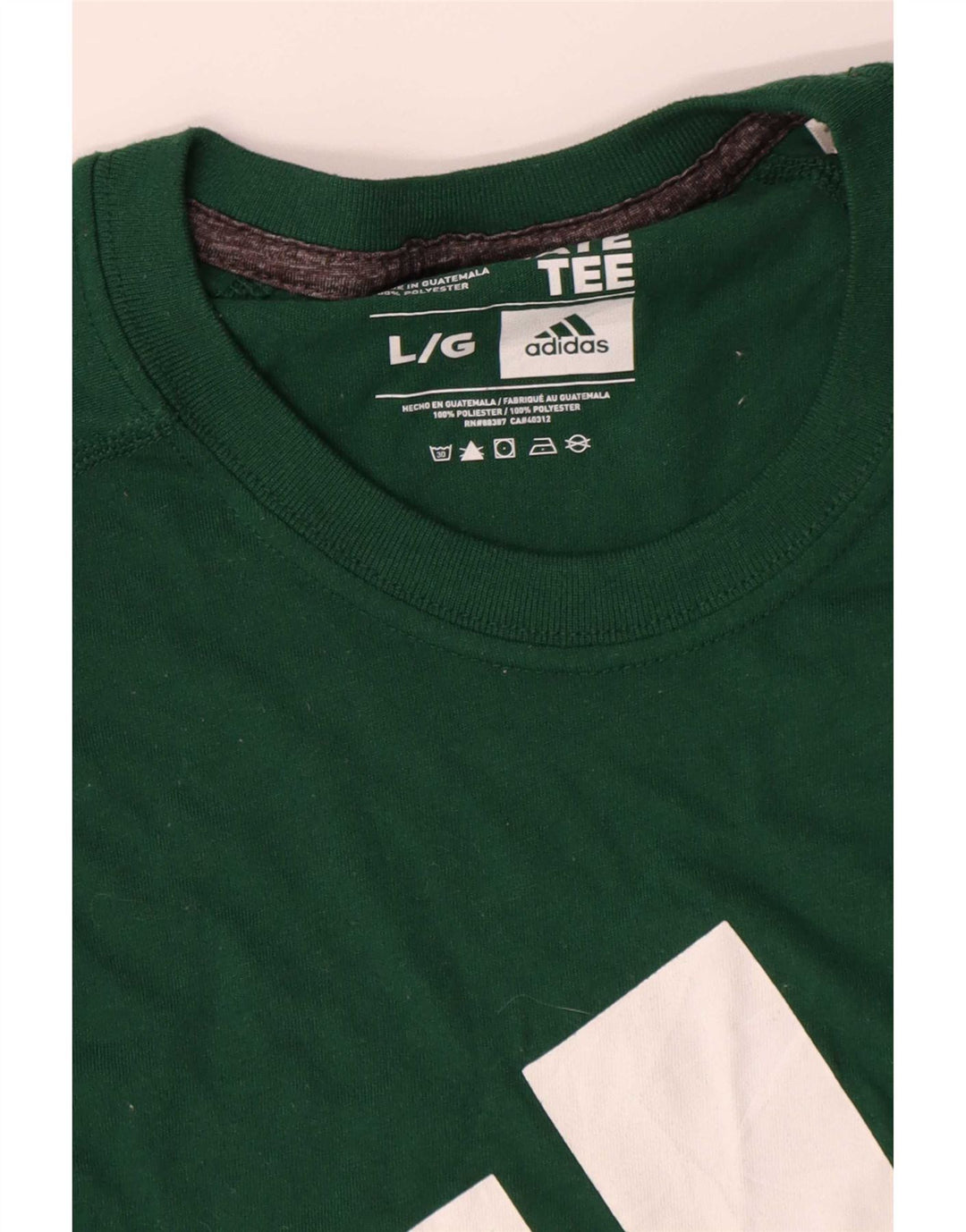 Adidas Climalite Graphic Top à manches longues en coton vert pour homme