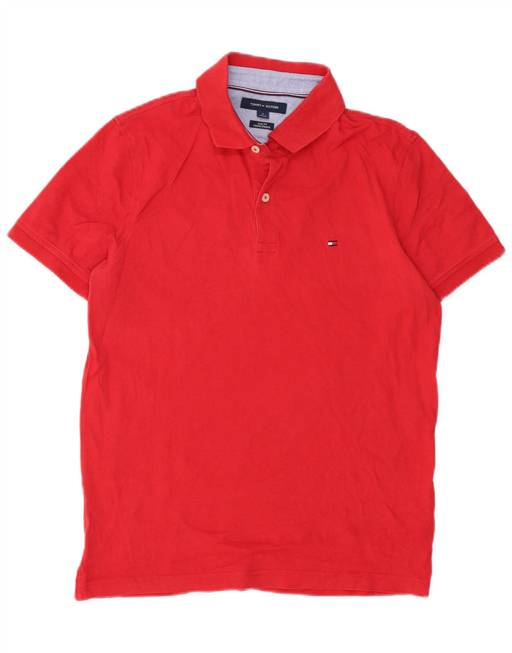 Tommy Hilfiger Polo Slim Fit Homme Rouge Moyen Coton