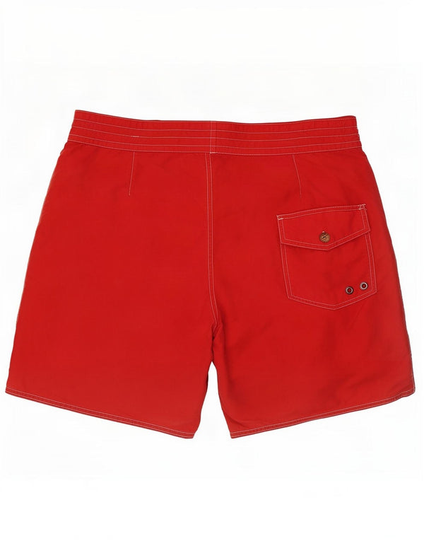 Polo Ralph Lauren Short de bain graphique pour hommes en coton rouge grand