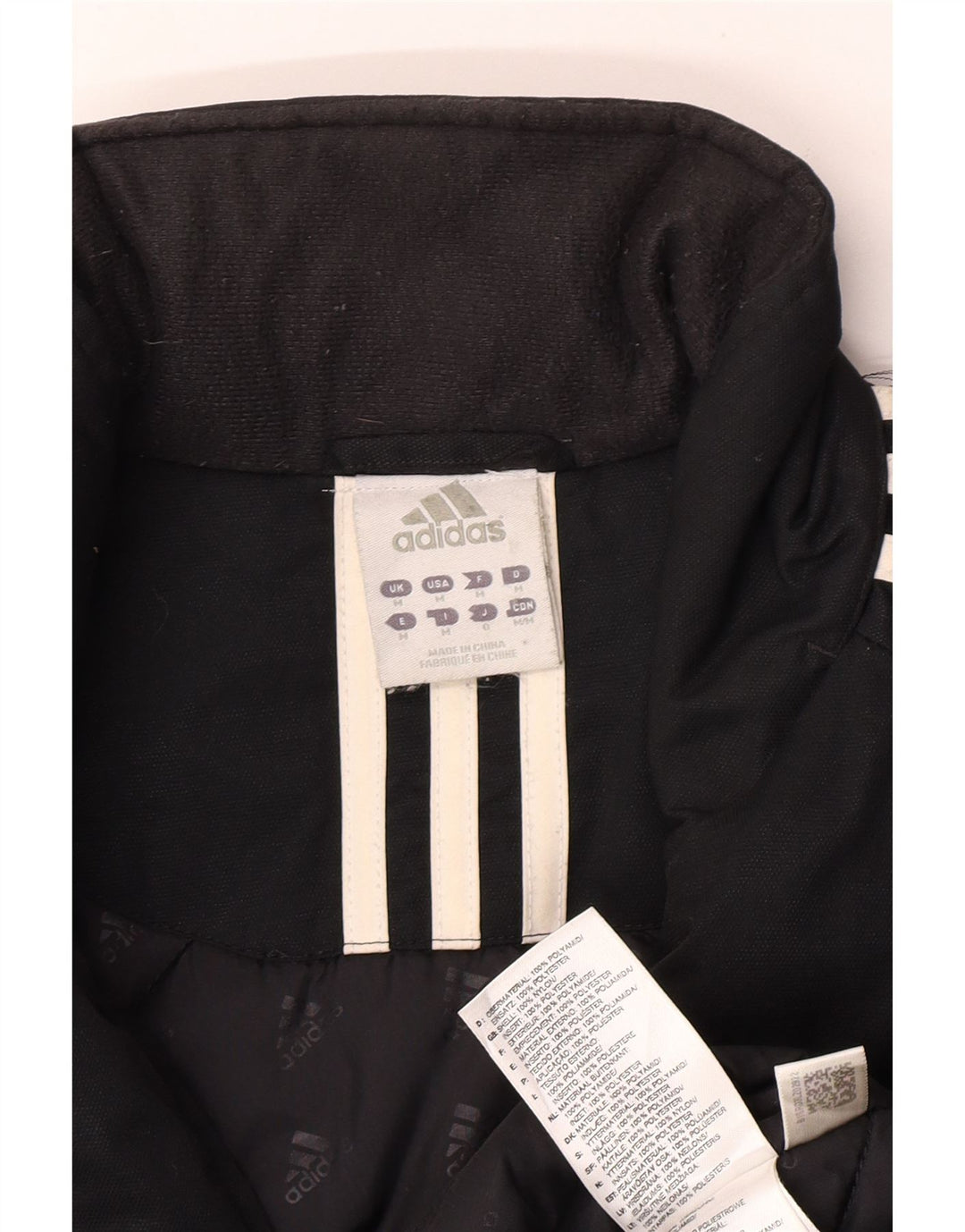 Adidas Veste coupe-vent pour homme UK 38 Medium Noir Polyamide