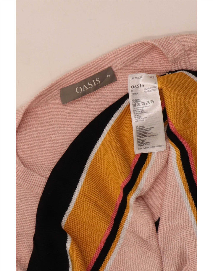 Oasis Pull col bateau pour femme UK 12 Medium Multicolore Rayé