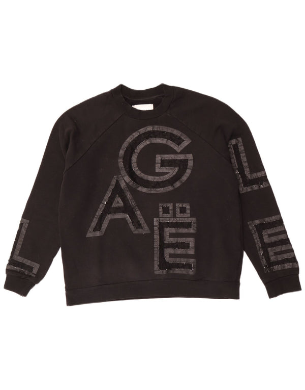 Gaelle Sweat-shirt graphique pour femme UK 10 Small Noir