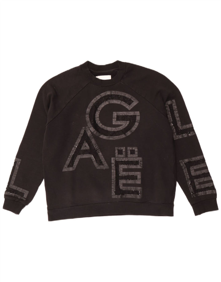 Gaelle Sweat-shirt graphique pour femme UK 10 Small Noir