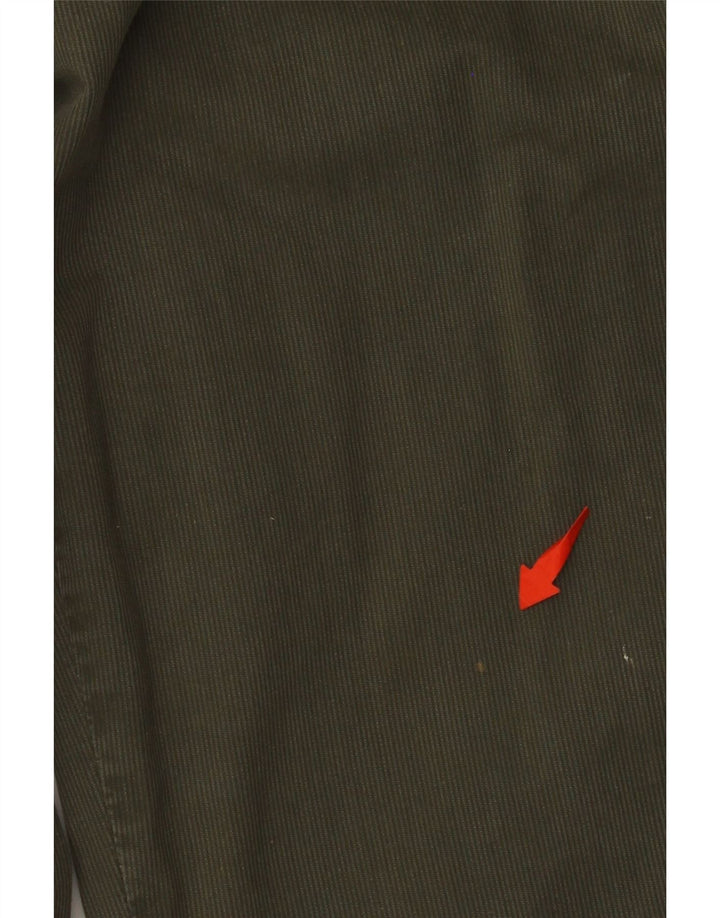 MURPHY & NYE Pantalon Droit Velours Côtelé Femme W28 L23 Coton Kaki