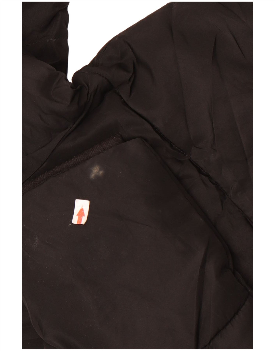 Zara Veste matelassée à capuche surdimensionnée pour femme UK 10 Small Noir Polyester
