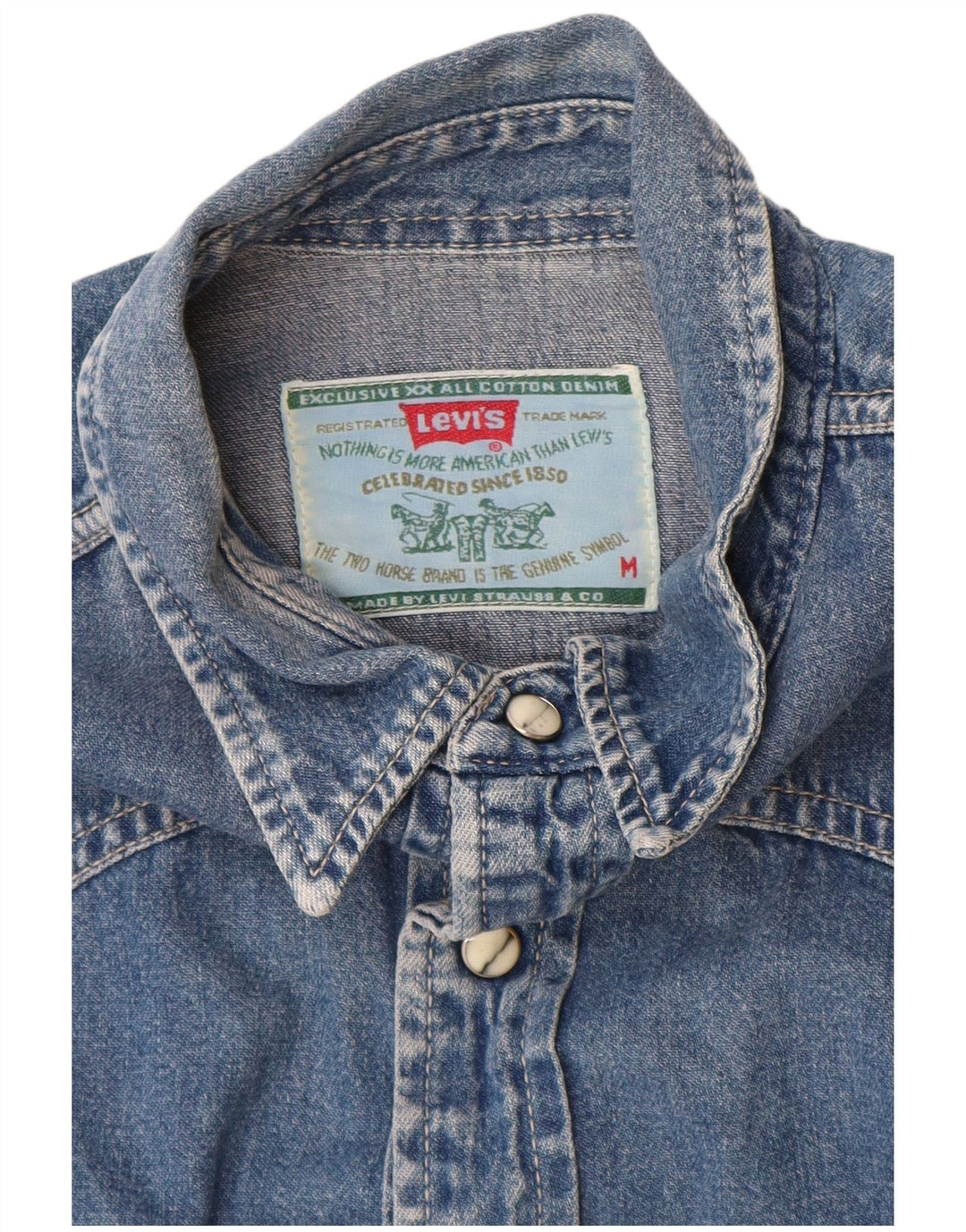 Levi's Chemise en Jean Homme Bleu Moyen Coton