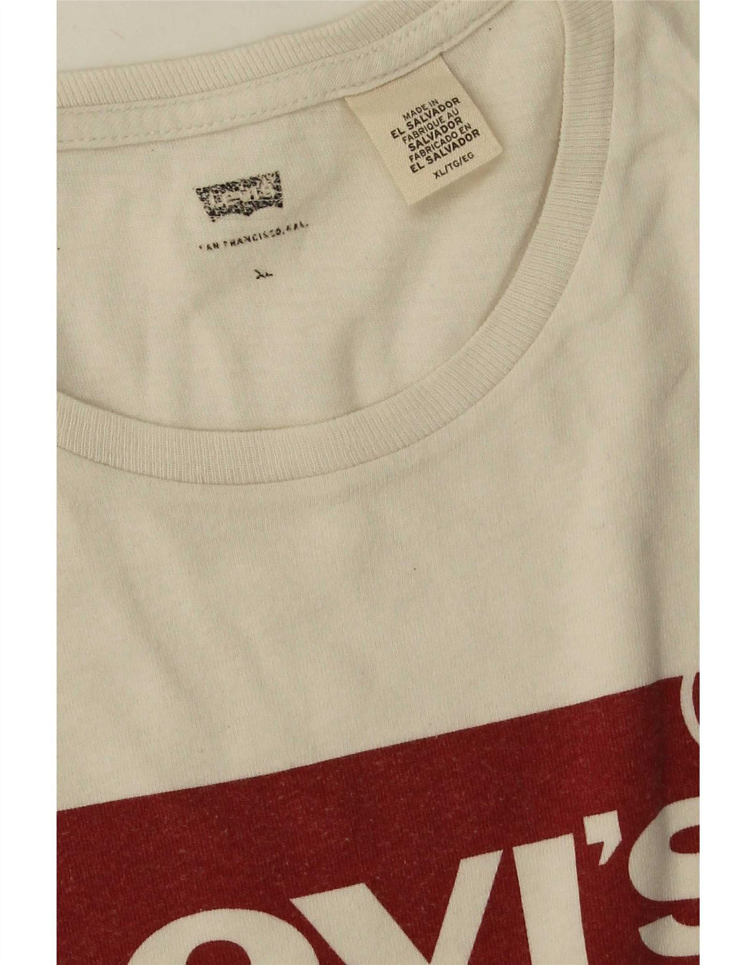 Levi's Tee-Shirt Graphique Homme XL Blanc