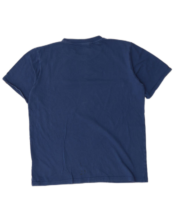 Berghaus Mens T-Shirt Top Large Blue Cotton
