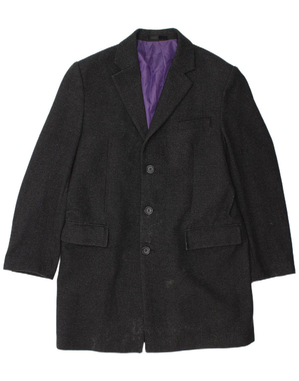 Marks & Spencer Manteau coupe classique pour homme UK 40 Large laine noire