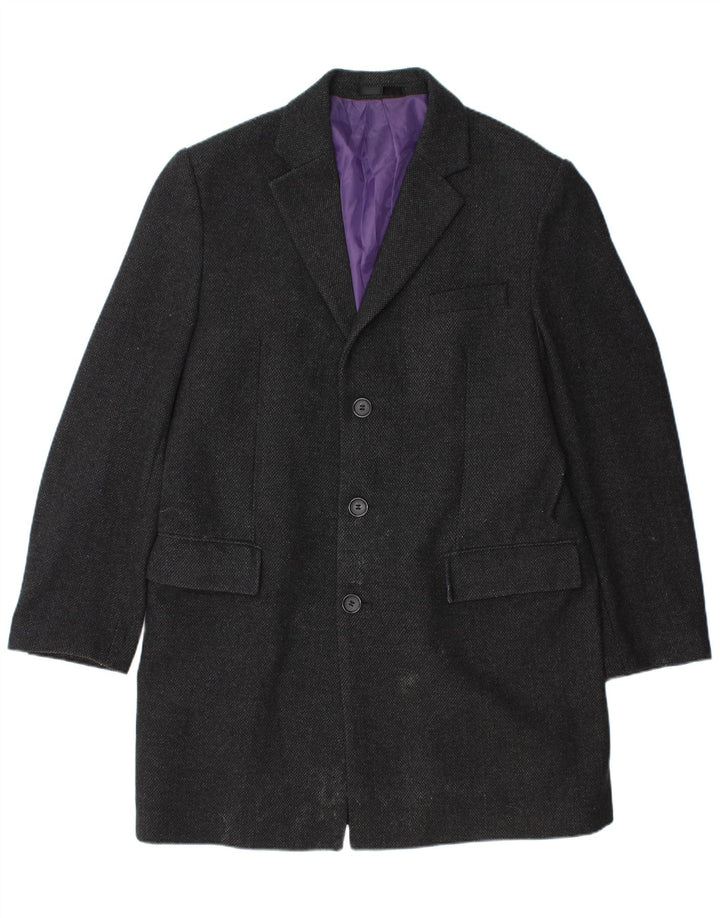 Marks & Spencer Manteau coupe classique pour homme UK 40 Large laine noire