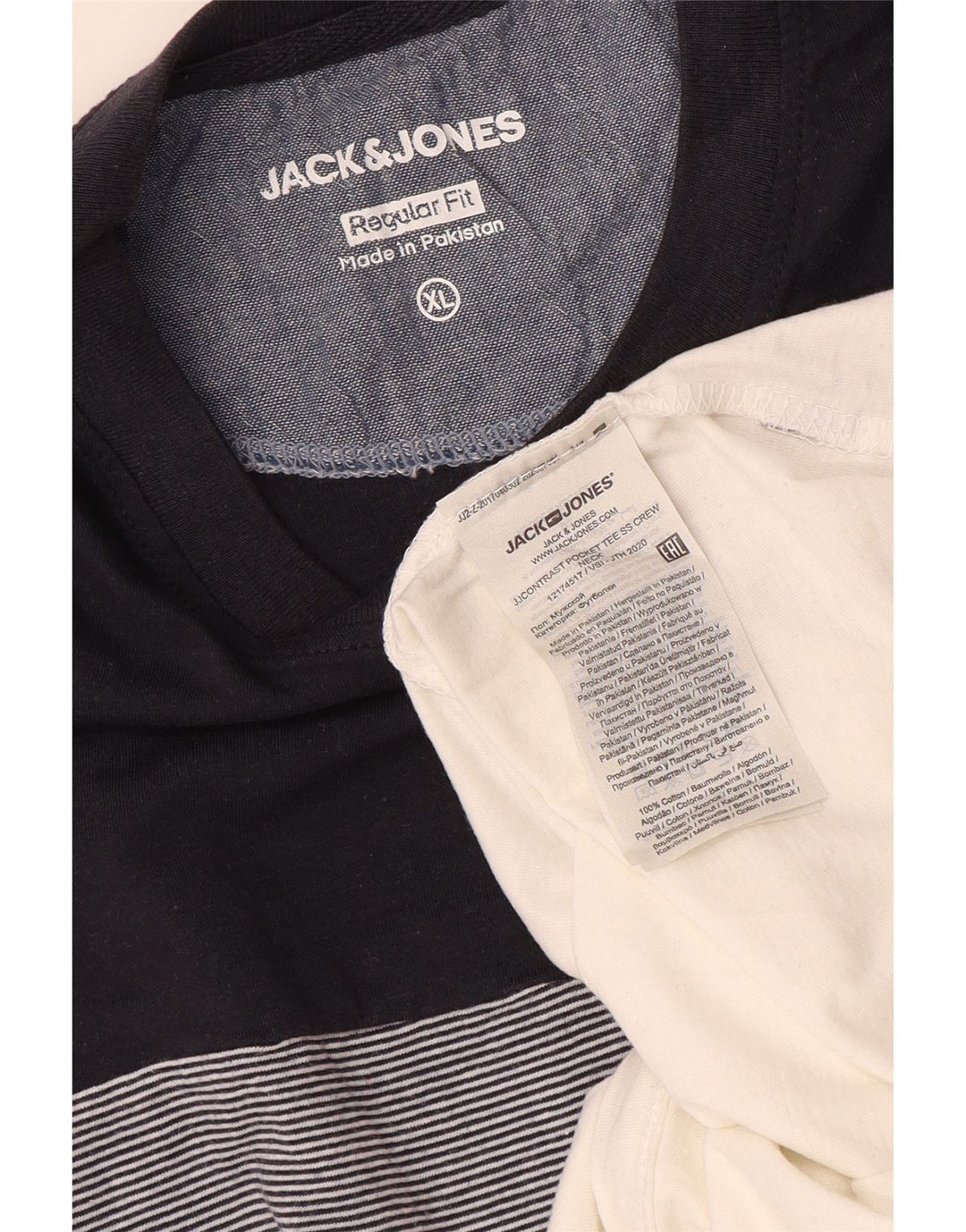 Jack & Jones T-Shirt Regular Fit Homme Multicolore Colourblock