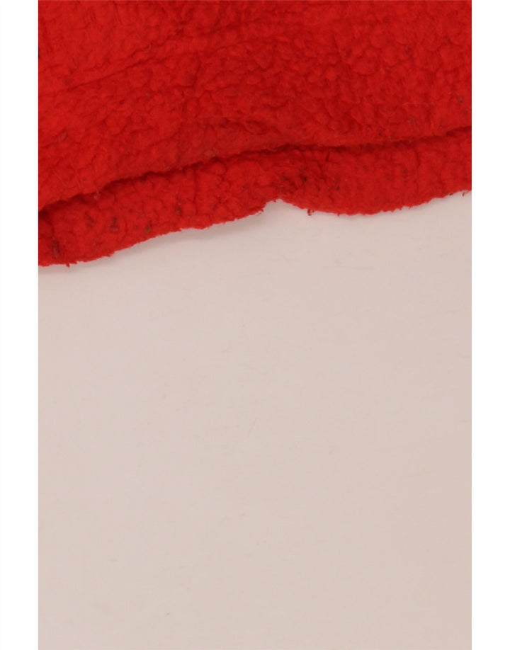 J. CREW Pull polaire à col zippé pour femme UK 14 Orange moyen Polyester