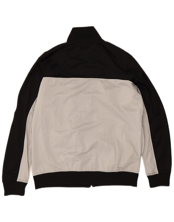 Fila Veste de survêtement pour homme Large Noir Colorblock Polyester