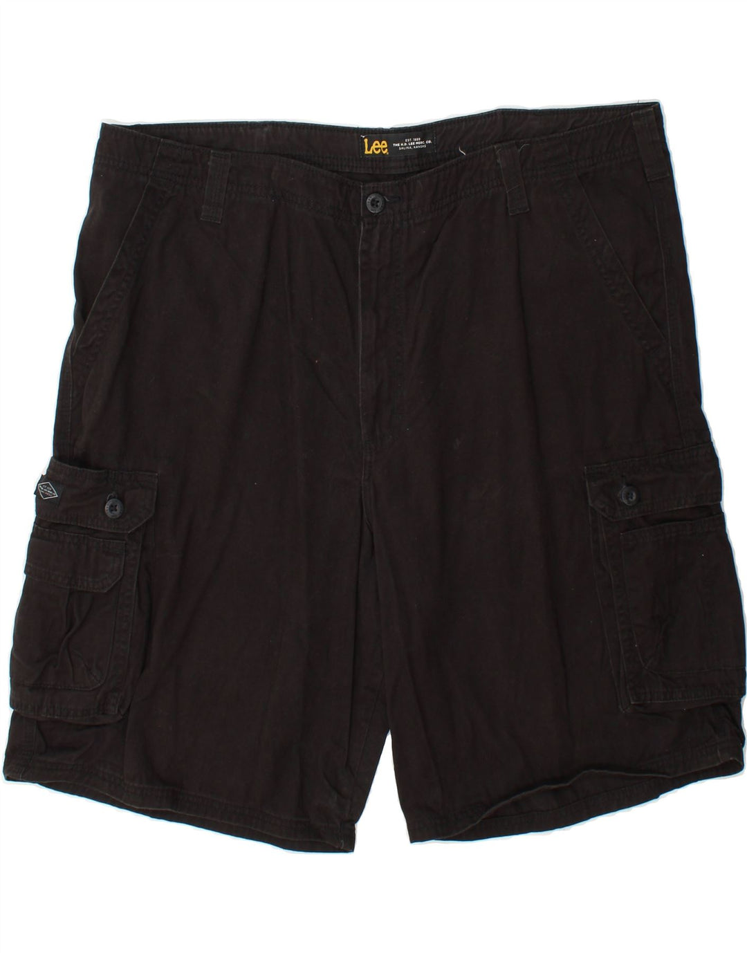 LEE Mens Cargo Shorts W42 2XL Black Cotton Vintage Lee and Second-Hand Lee from Messina Hembry 
