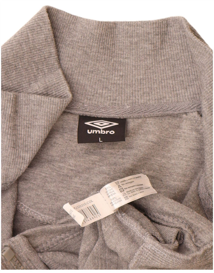 Umbro Veste de survêtement pour femme UK 16 Large Gris Moucheté Coton