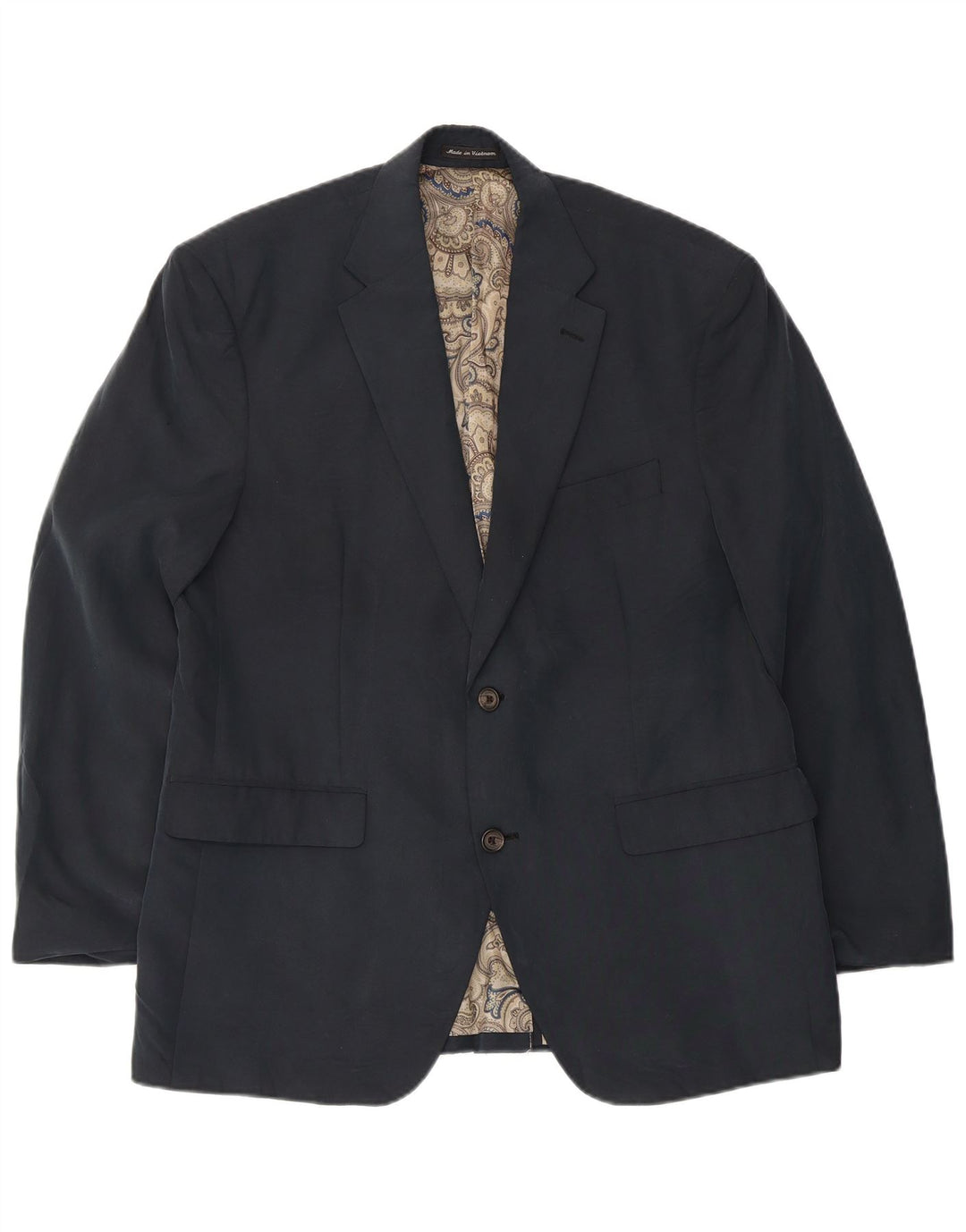 Ralph Lauren Veste blazer à 2 boutons pour homme UK 40 Bleu marine moyen Modal