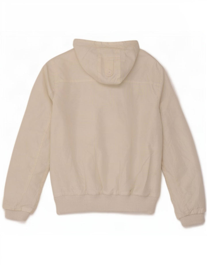 Jack & Jones Veste Bomber À Capuche Homme UK 38 Medium Blanc Polyester