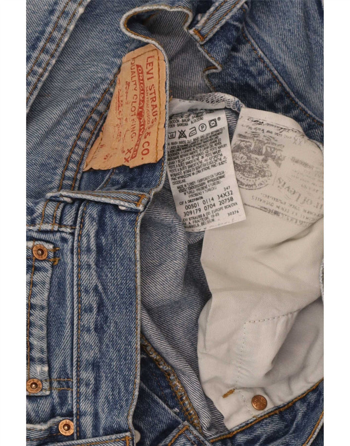 Levi's Jean Droit 501 Homme Bleu W34 L27 Coton