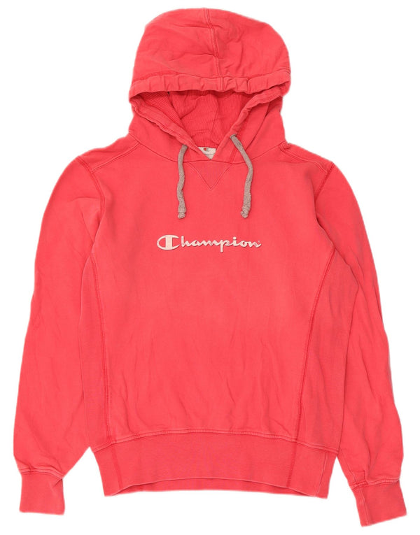Champion Pull à capuche graphique pour femme UK 14 Rouge moyen Coton