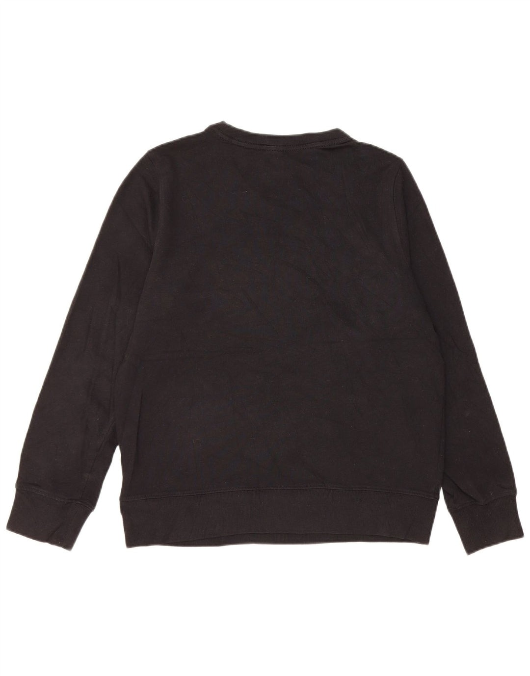 CALVIN KLEIN Sweat-shirt graphique pour femme UK 14 en coton noir moyen