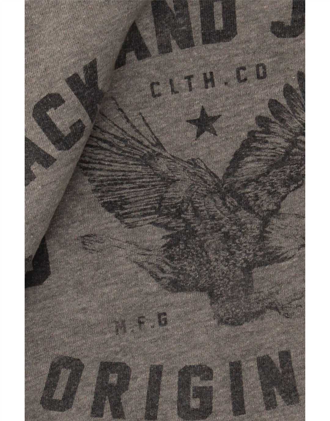 Jack & Jones Sweat-Shirt Graphique Homme Petit Gris Coton