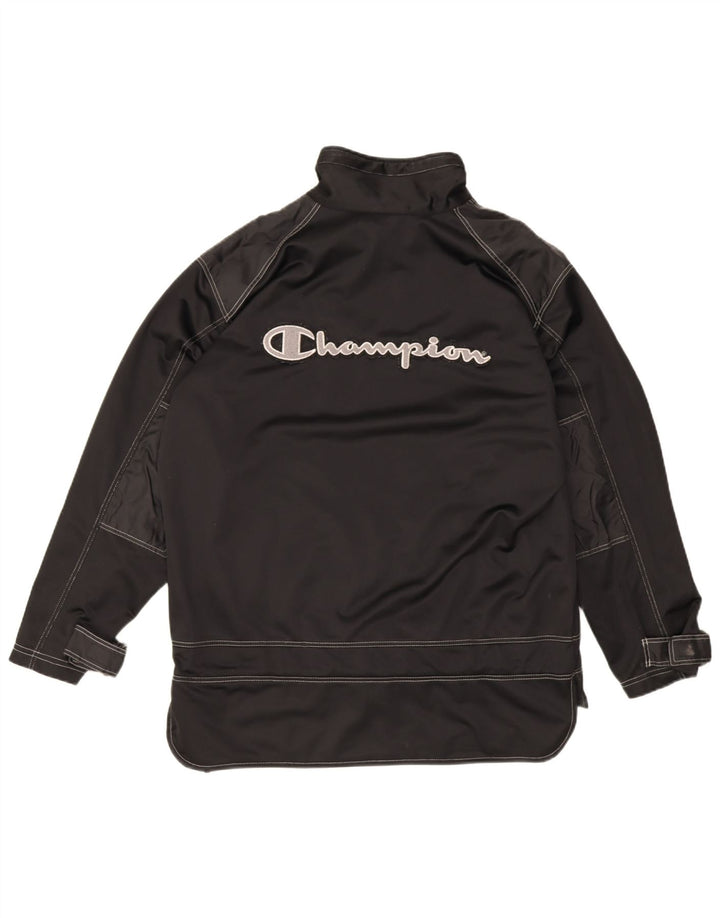 Champion Veste de Survêtement Graphique Homme Noir Moyen Polyester