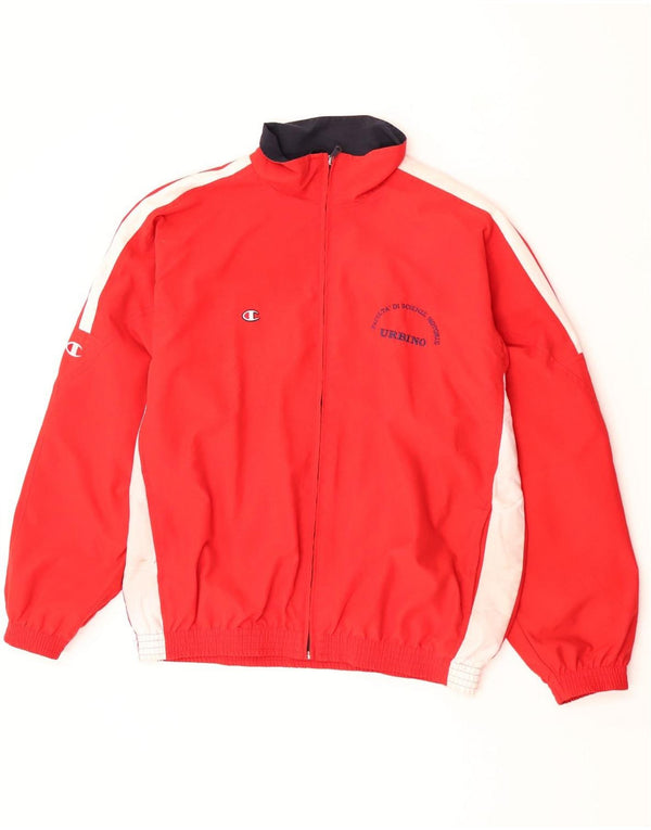 Champion Veste de survêtement pour homme XL Rouge Colourblock Polyester