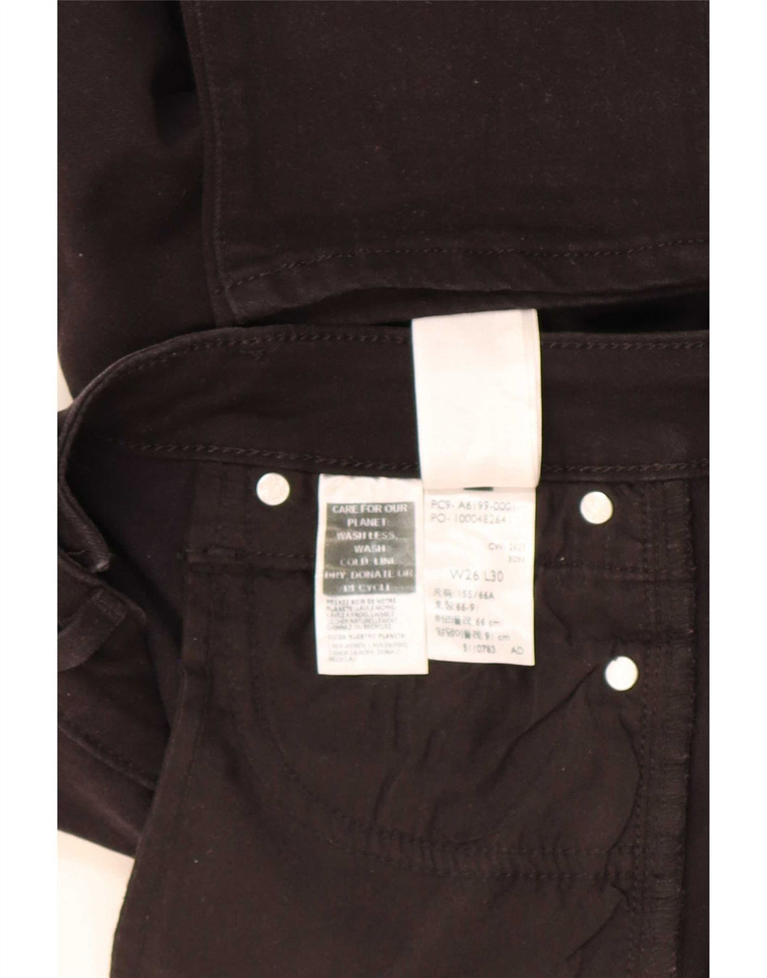 Levi's Jean Slim 712 Femme W26 L30 Coton Noir