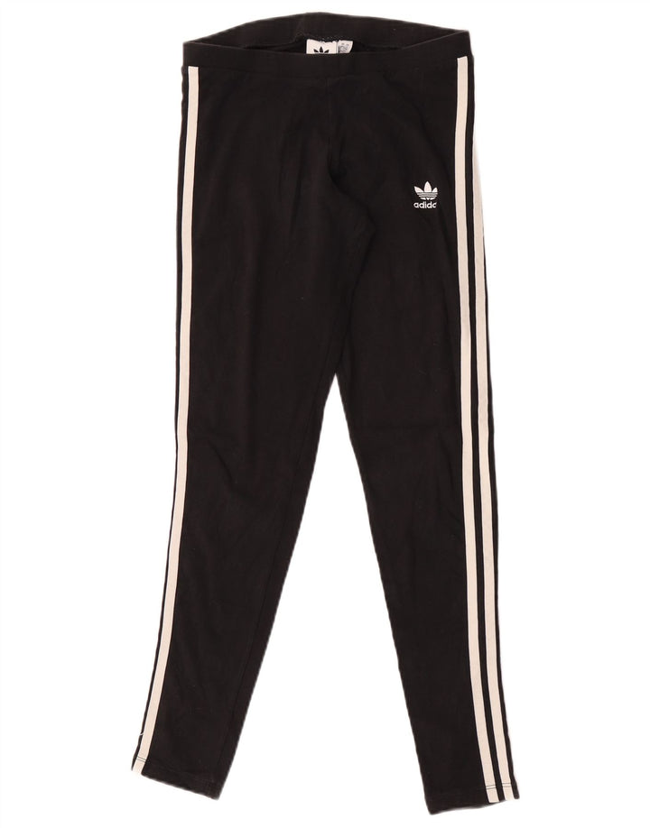 Adidas Leggings Femme UK 10 Petit Coton Noir