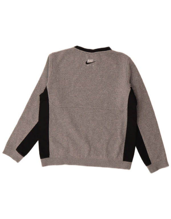 Nike Sweat-shirt coupe standard pour garçon 13-14 ans XL Gris Colorblock