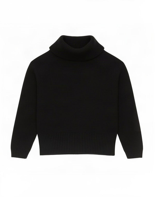 Hobbs Pull court à manches 3/4 et col roulé pour femme - Noir moyen - UK 14