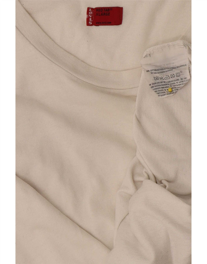 Levi's Top Manches Longues XL Homme Blanc Coton