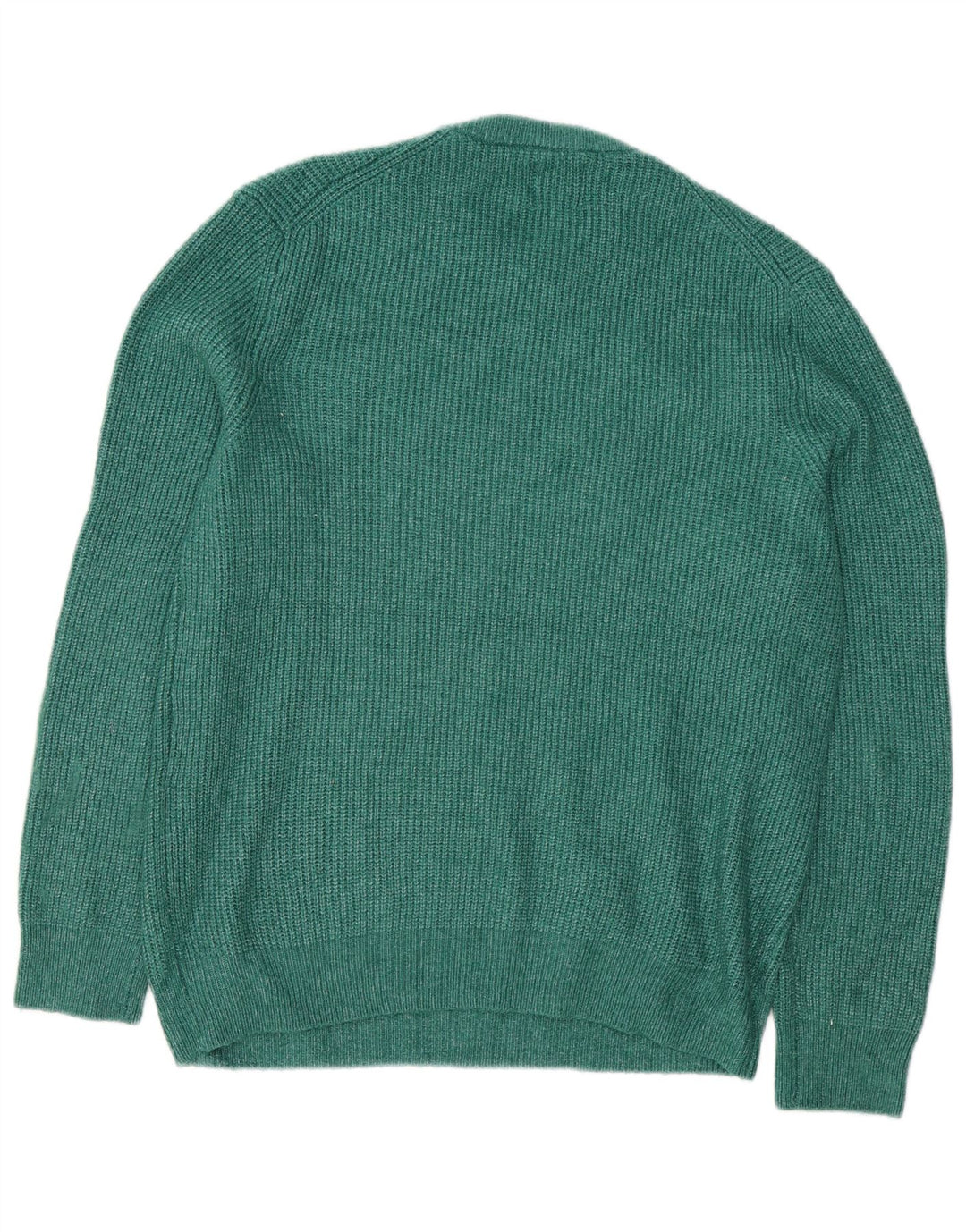 Marks & Spencer Pull ras du cou pour homme, grand, vert, polyamide