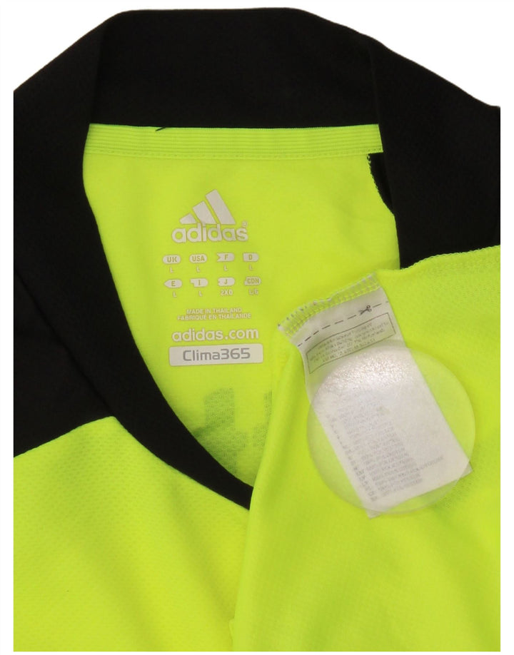 Adidas T-shirt graphique pour hommes en polyester color block grand vert