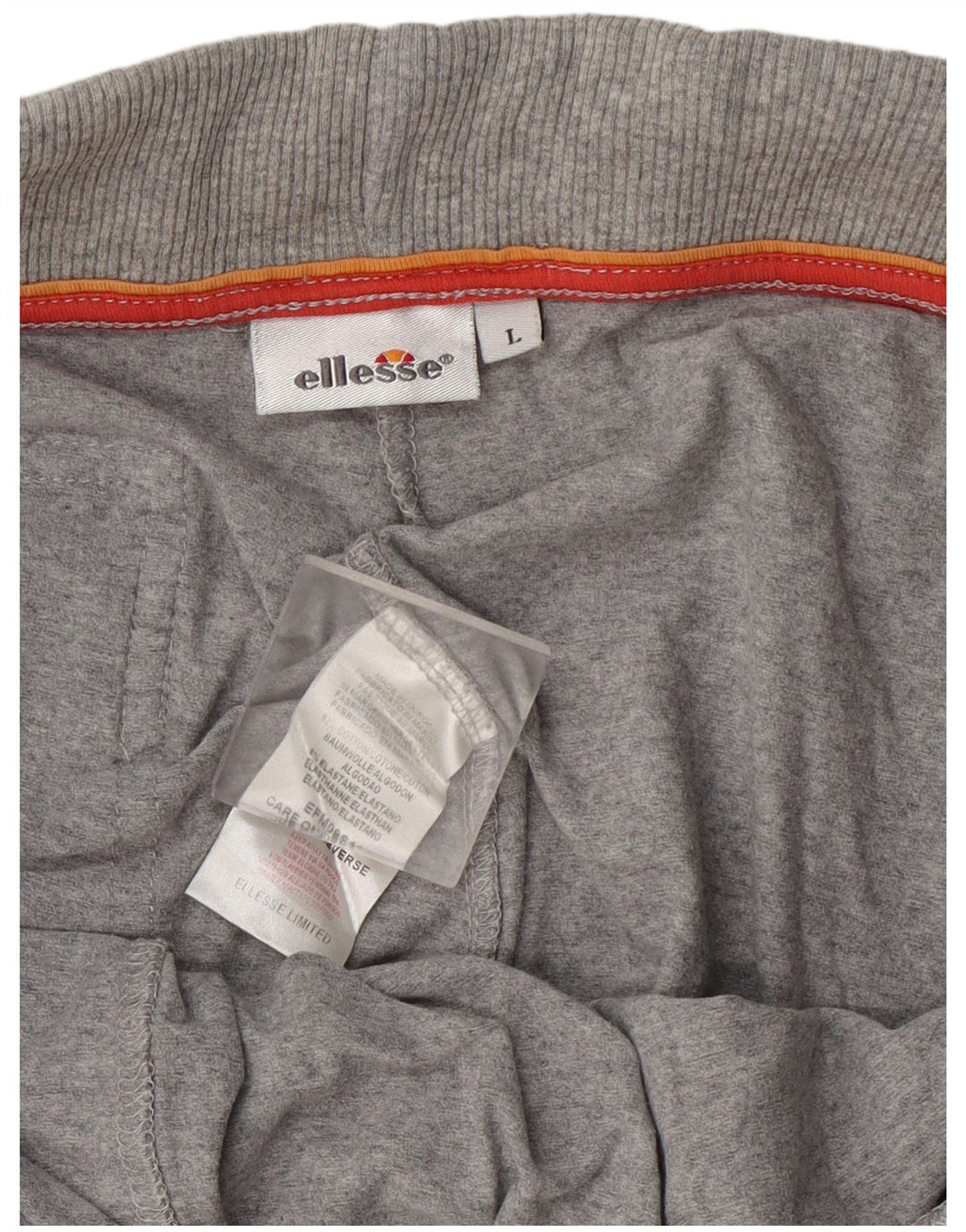 Ellesse Short de sport homme grand gris coton