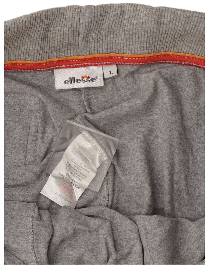Ellesse Short de sport homme grand gris coton