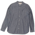 Chemise Homme Penguin Large Coton Moucheté Bleu Marine
