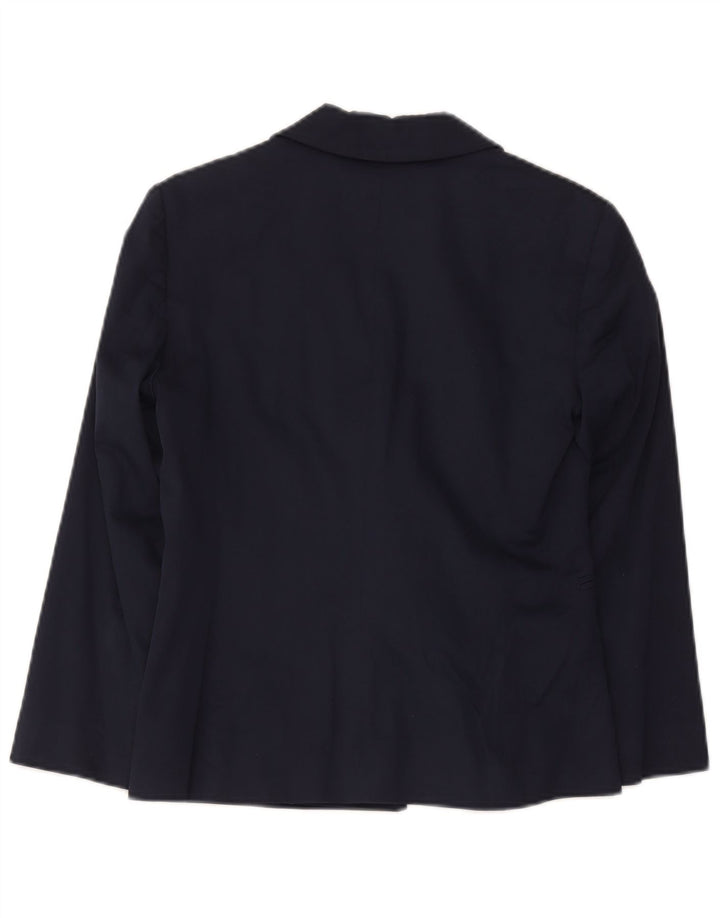 Max & Co. Veste blazer à 1 bouton pour femme UK 8 Small Bleu marine en coton