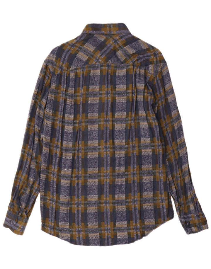 AZZURRA Chemise Flanelle Homme Carreaux Multicolores Moyens Viscose