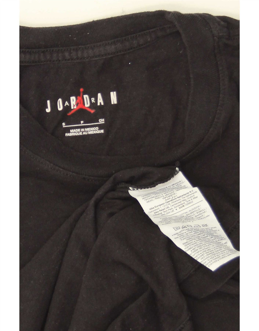 Jordan T-shirt graphique pour homme Petit coton noir
