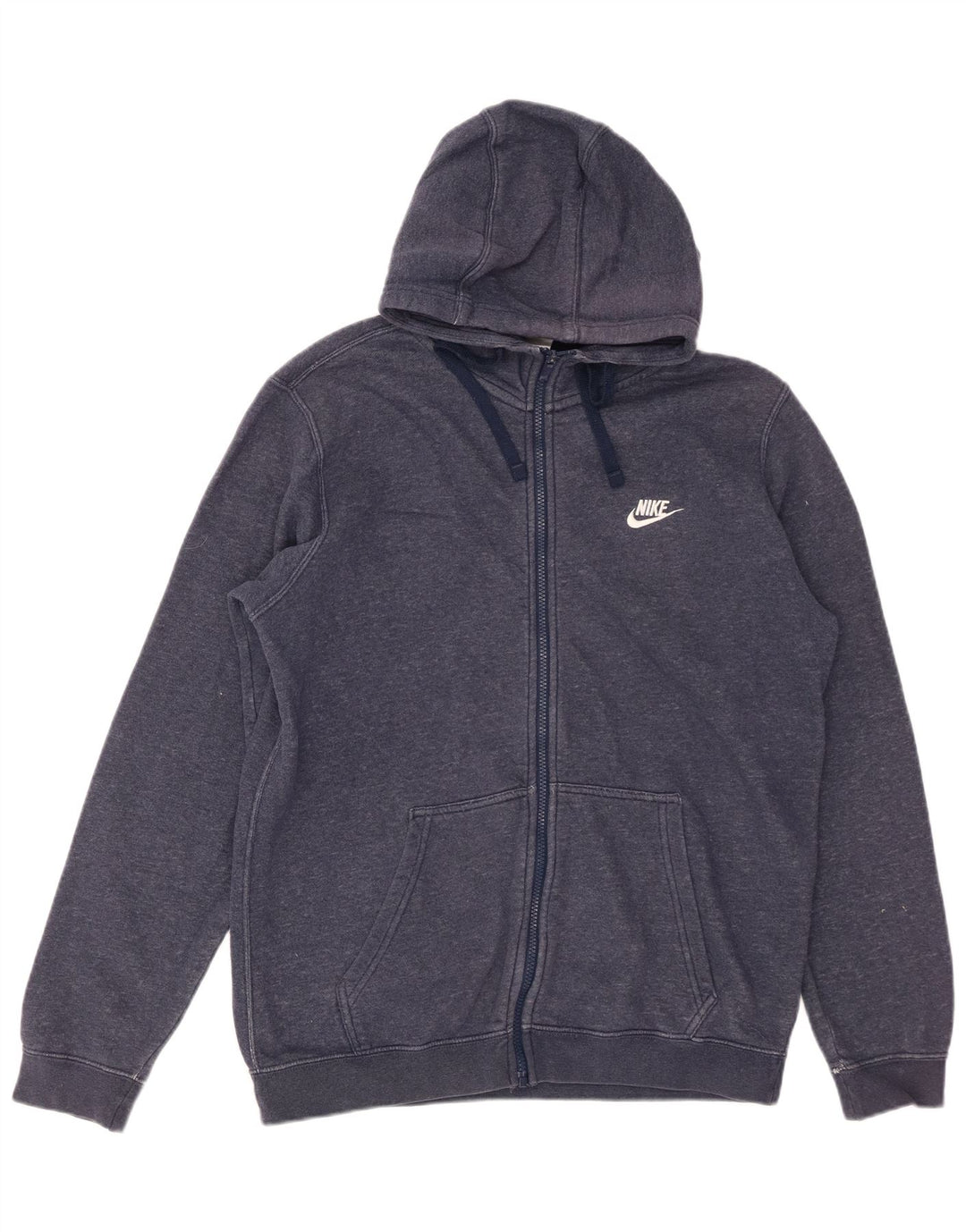 NIKE Pull à capuche zippé pour homme en coton bleu marine moyen