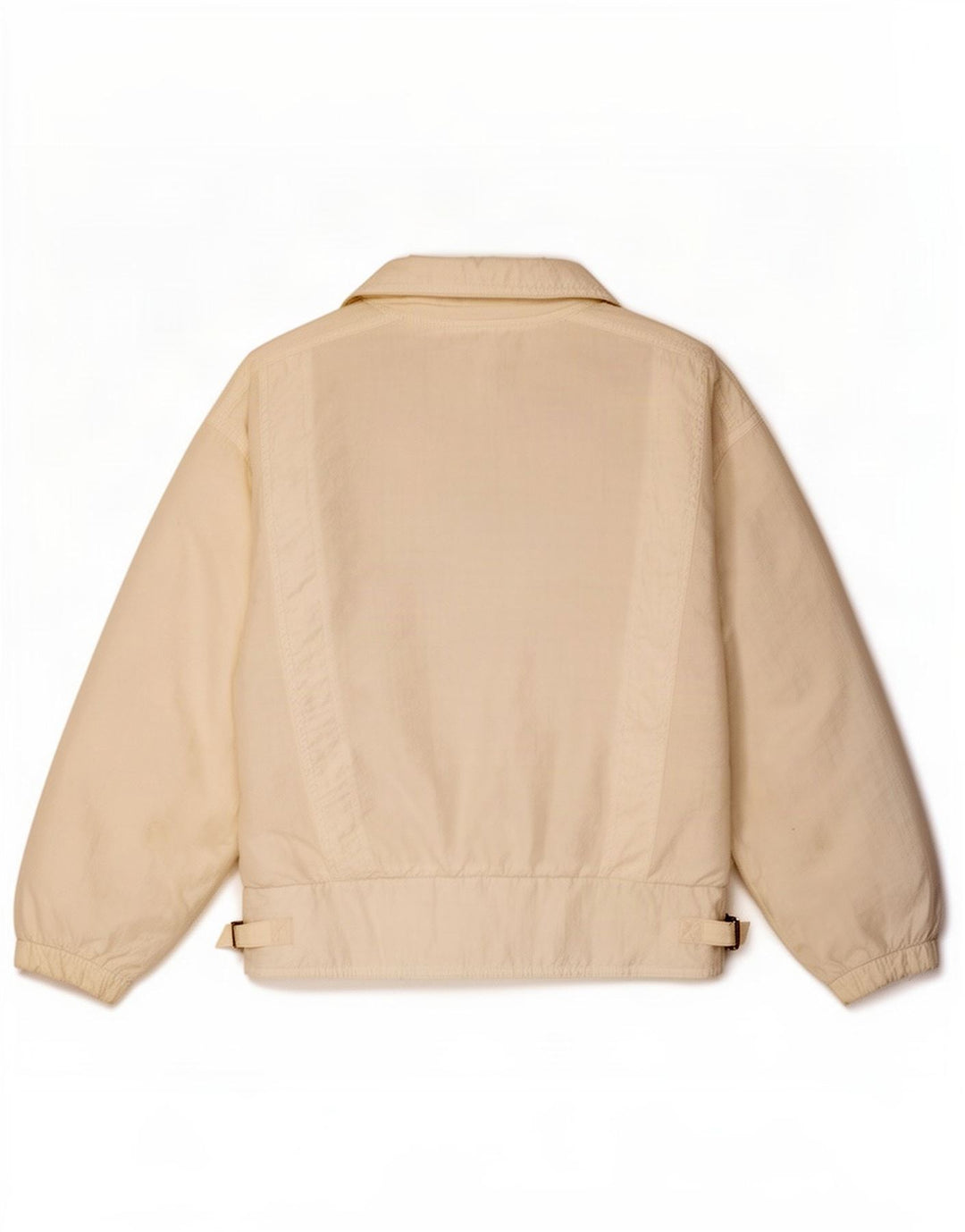 Veste Bomber Femme Vintage UK 14 Grand Blanc