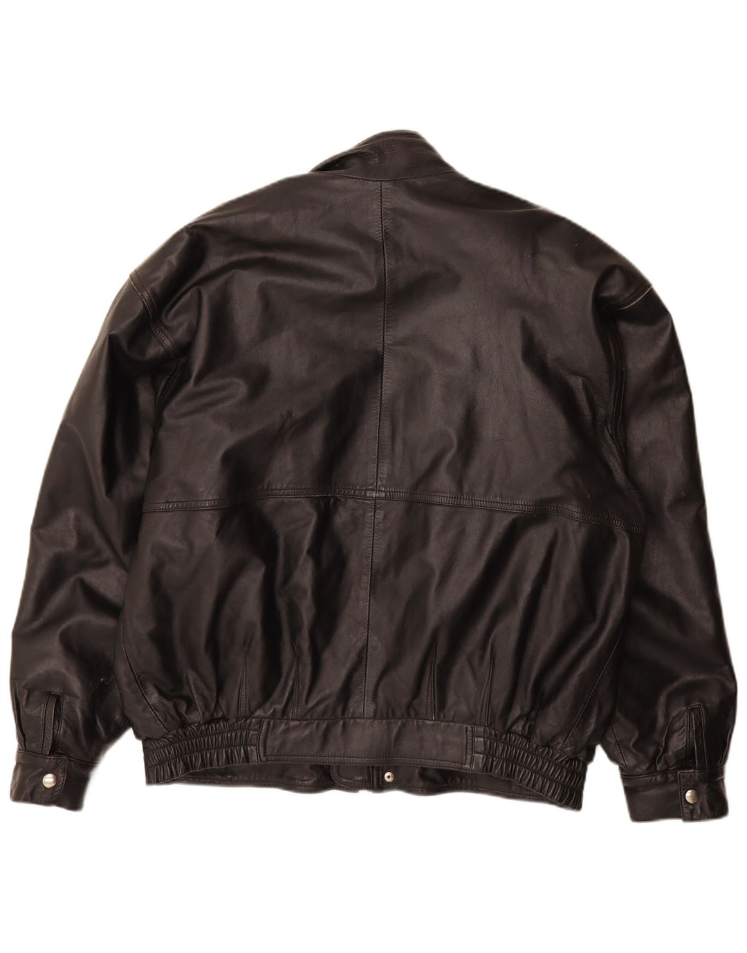 veste en cuir homme vintage UK 40 Grand cuir noir